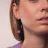 Pink | Silver | Mermaid Glass Hoop Earrings